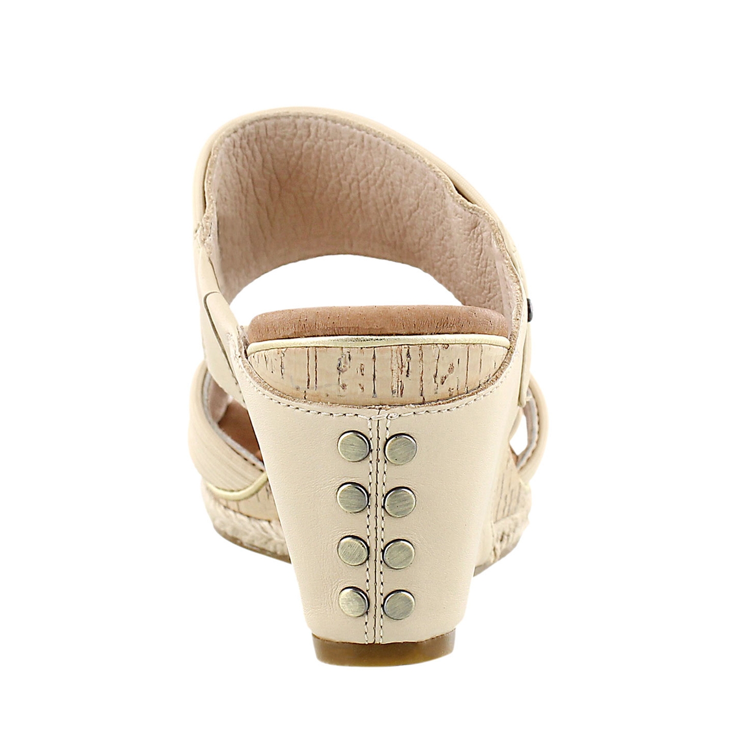 Lds Hilarie buff wedge slide sandal
