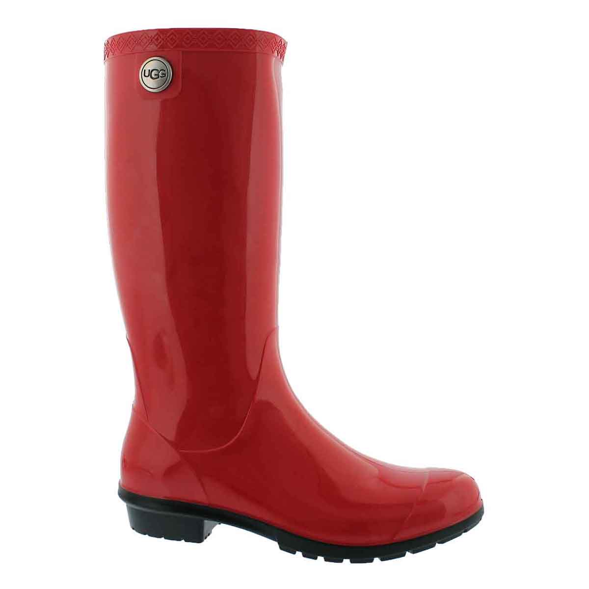 Women's SHAYE tango red waterproof rain boots