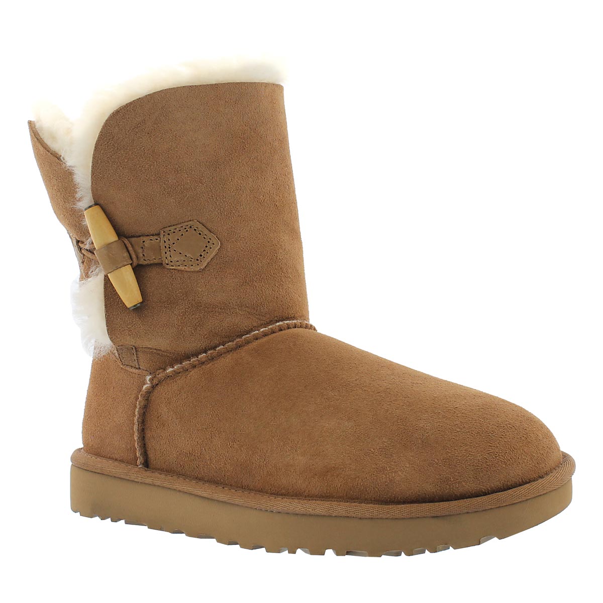 Women's KEELY chestnut sheepskin toggle boots