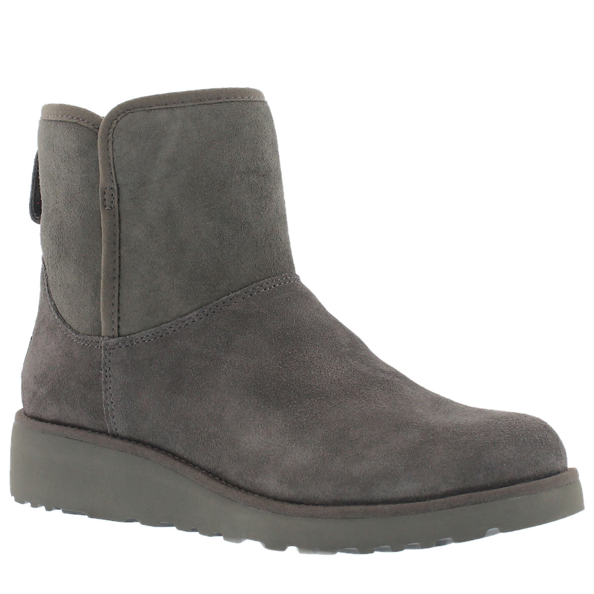 Lds Kristin grey wedge sheepskin boot