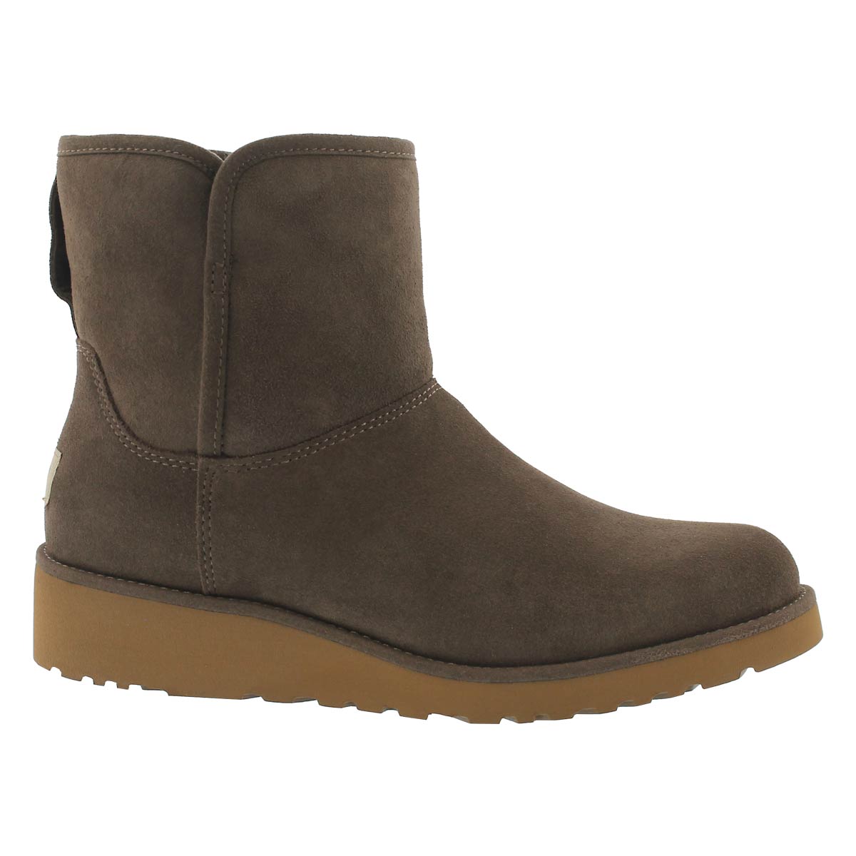 Lds Kristin slate wedge sheepskin boot