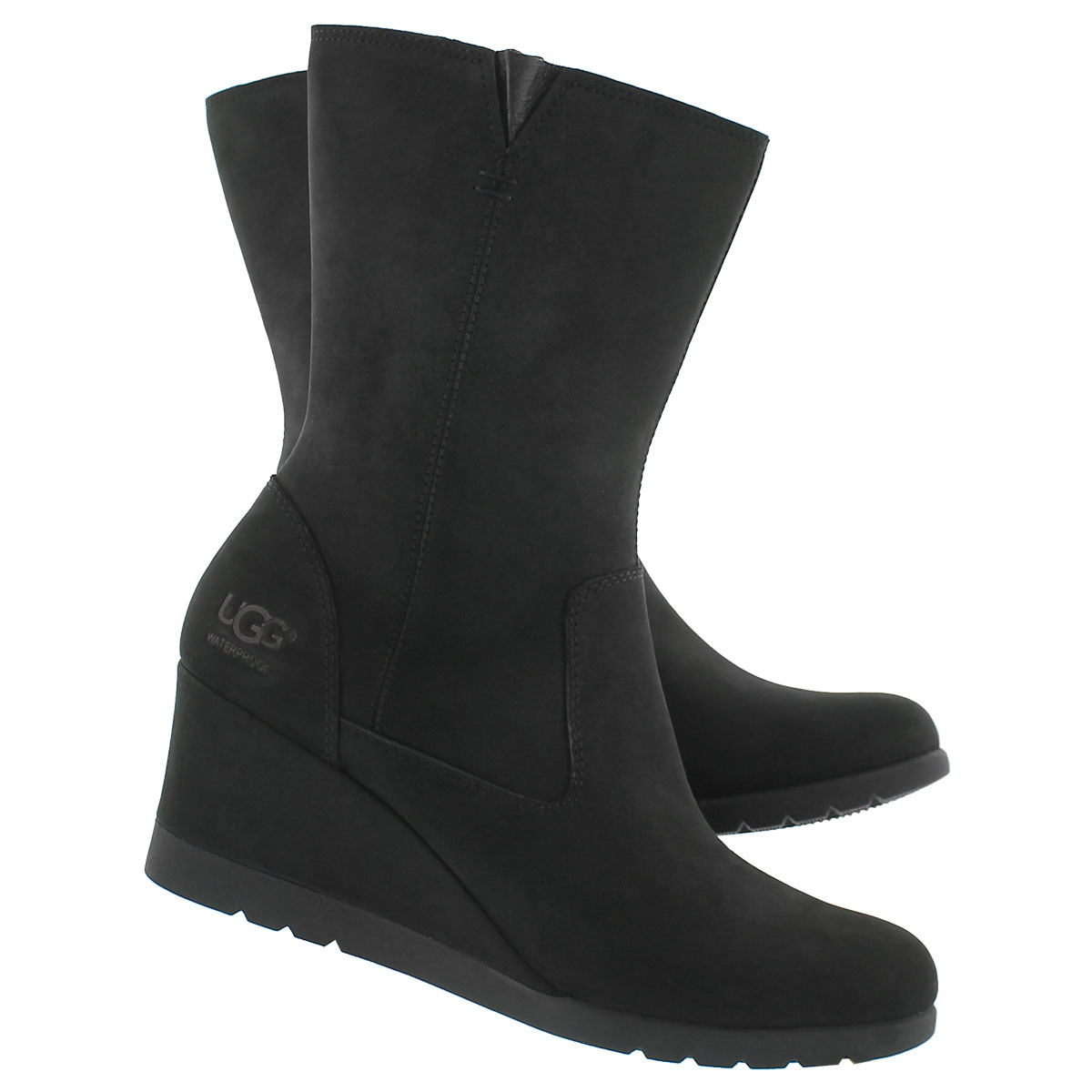 Botte habillée tal comp Joely, noir, fem