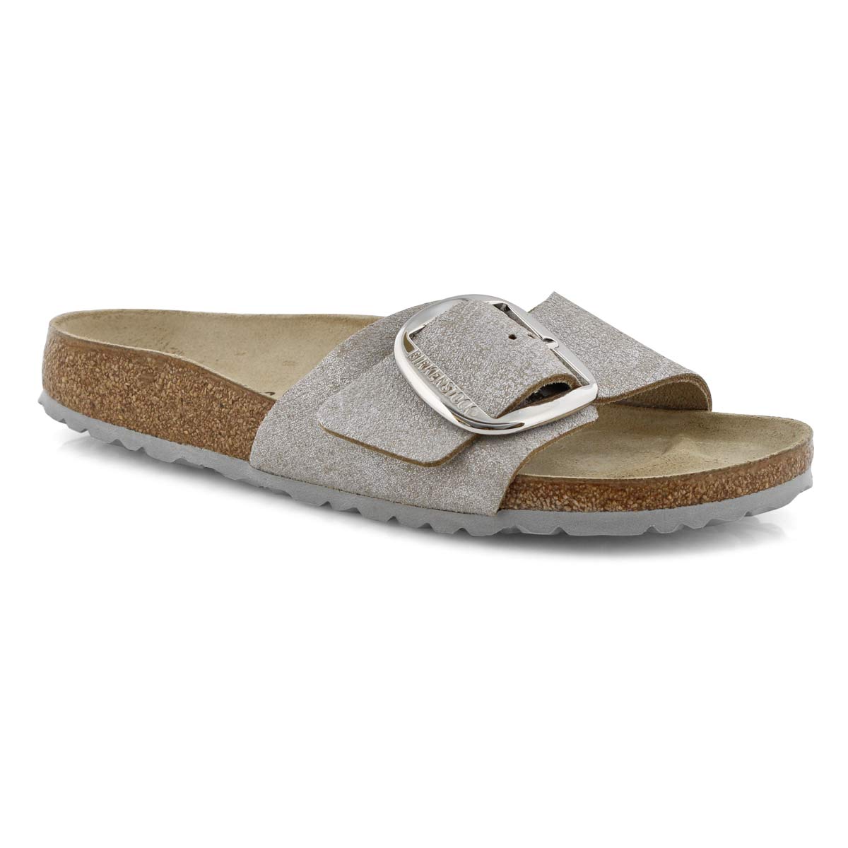 Lds Madrid Big Buckle mtlc blue sndl-N