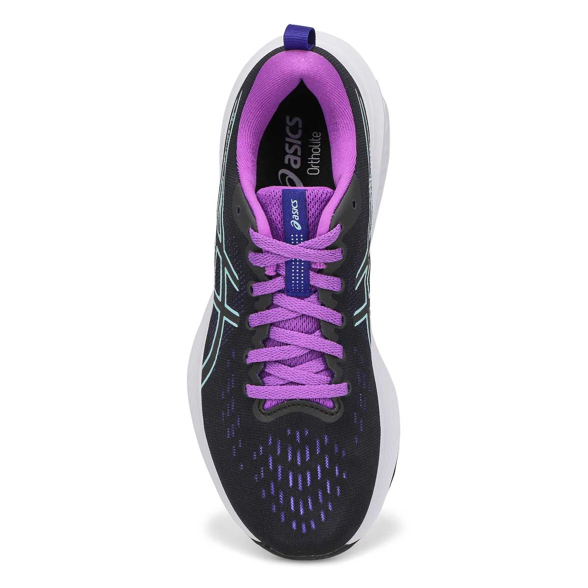 Womens Gel-Excite 10 Lace Up Sneaker - Black/Aqua