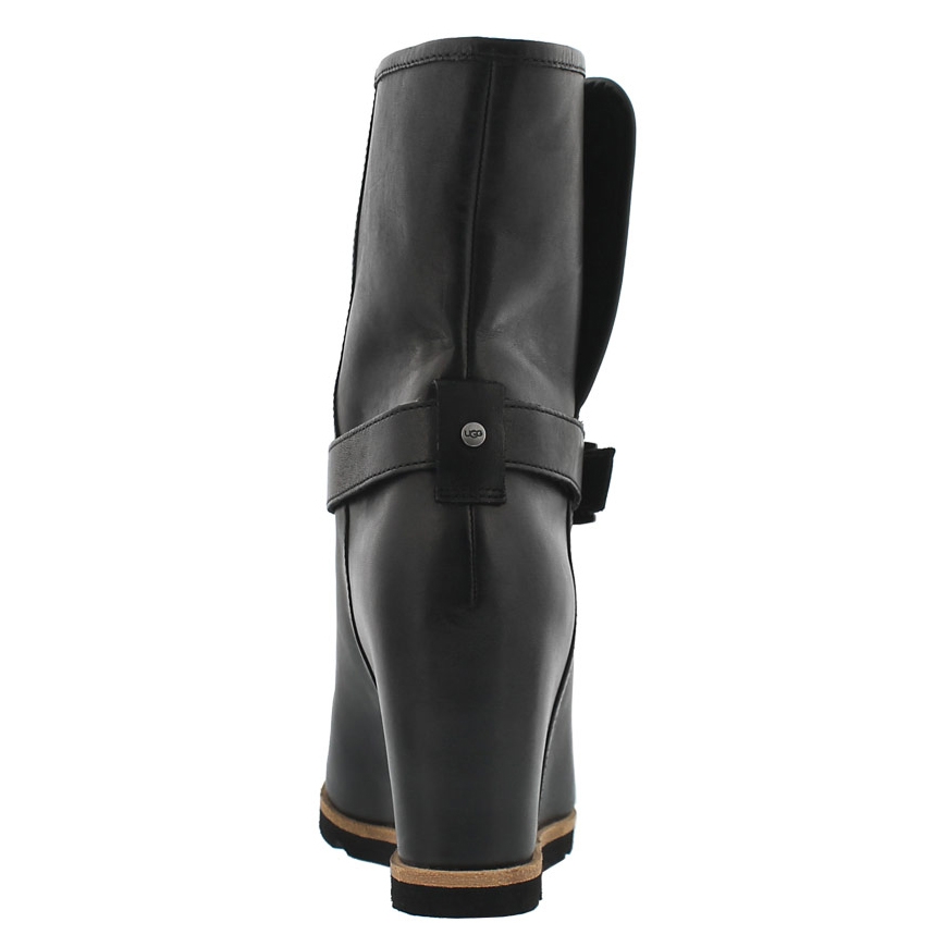 Lds Ellecia blk wedge dress boot