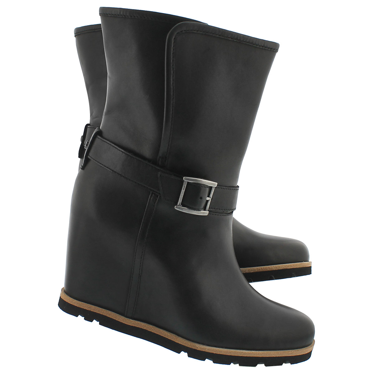 Lds Ellecia blk wedge dress boot