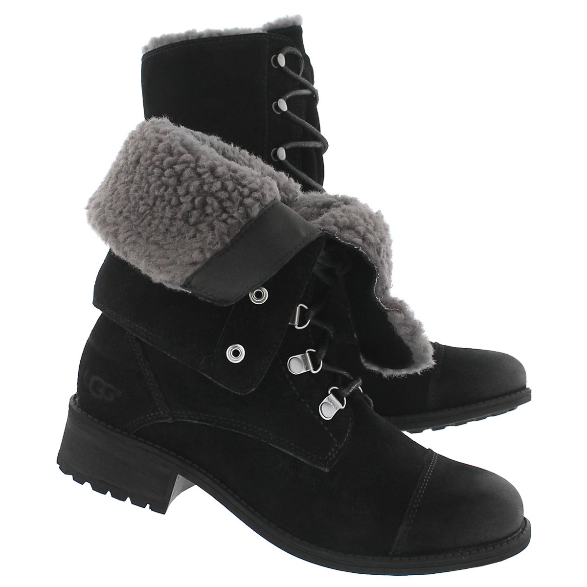 Lds Gradin black casual ankle boot