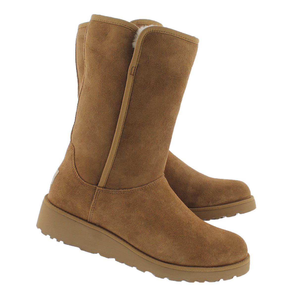 Lds Amie ches tall wedge sheepskin boot