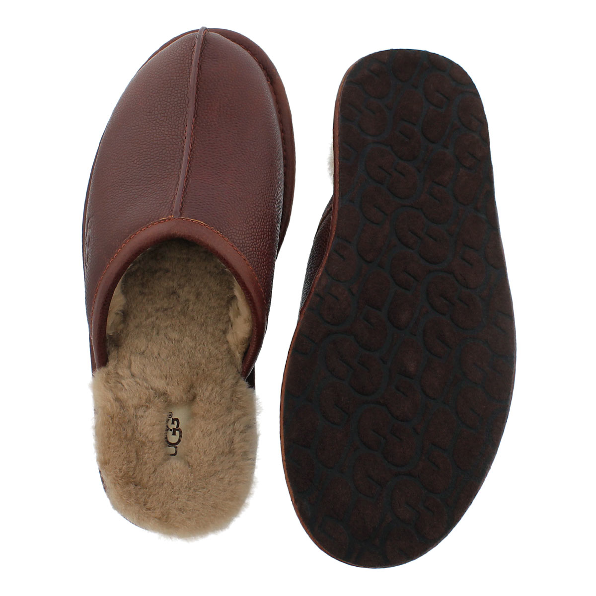 Pantoufle Scuff Scotch Grain, cognac, ho