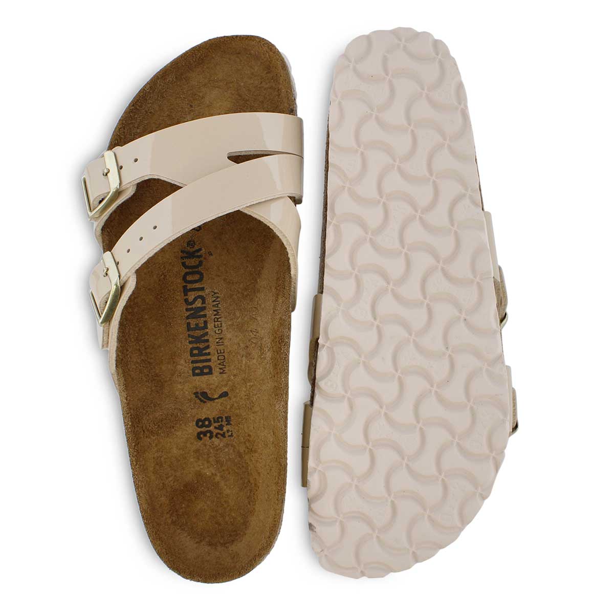 Women's Birkenstock, Yao Birko-Flor Slide Sandal - Narrow Width | Peltz Shoes