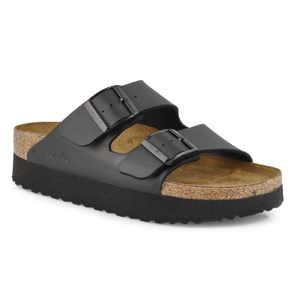Lds Arizona black platform sandal-N