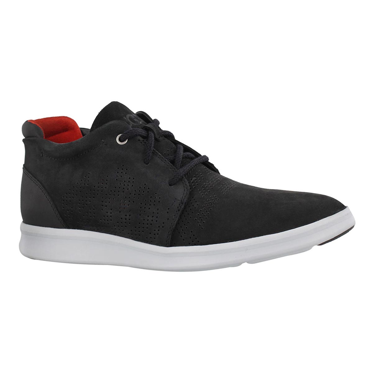 Men's LARKEN STRIPE PERF black casual oxfords