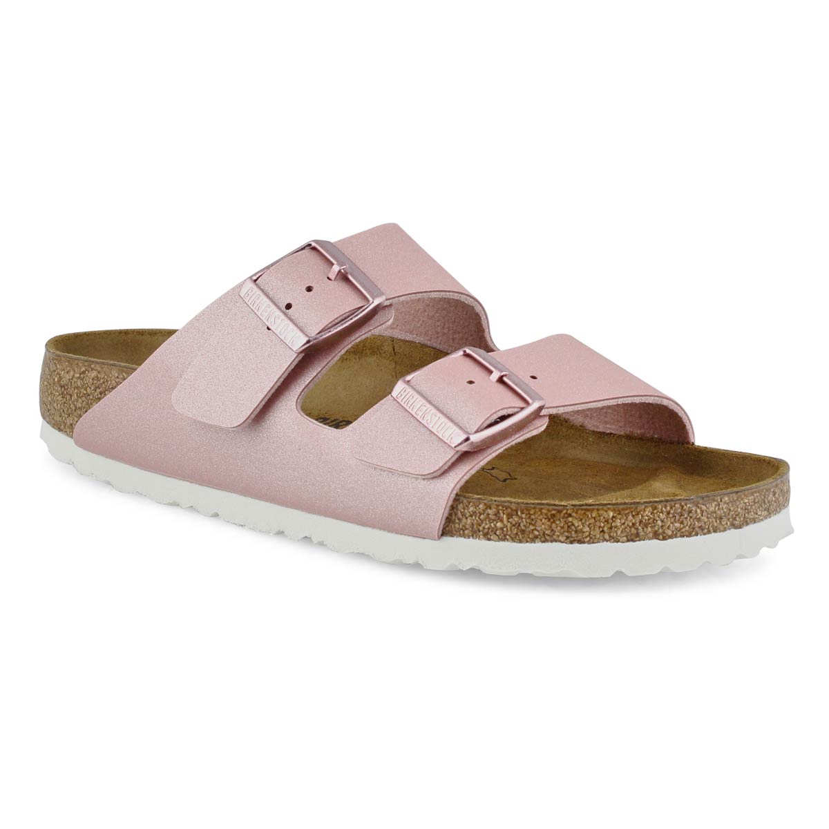Lds Arizona BF mtlc rose 2-strp sndl