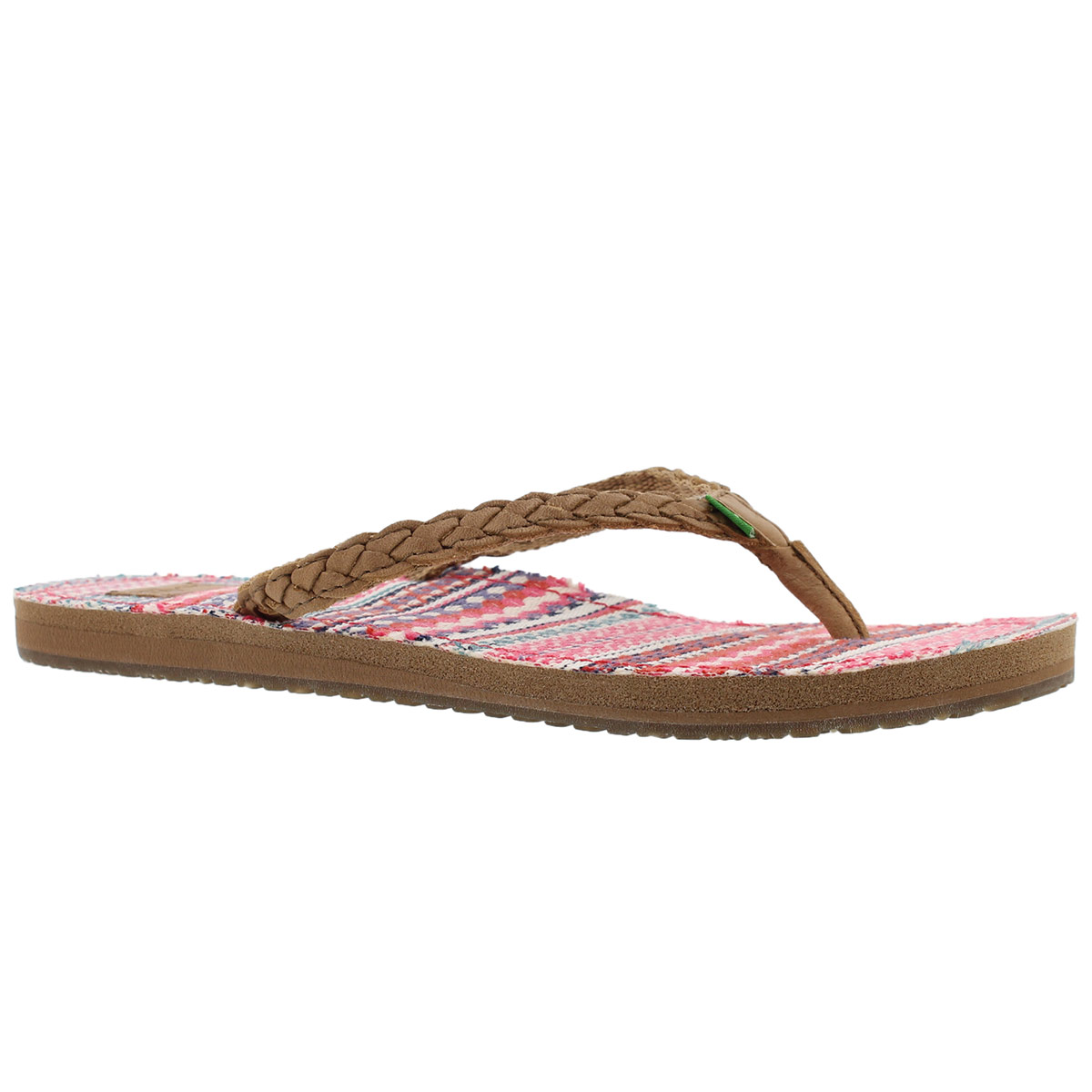 Women's YOGA PONCHO VIVA tobbaco/rasp flip flops
