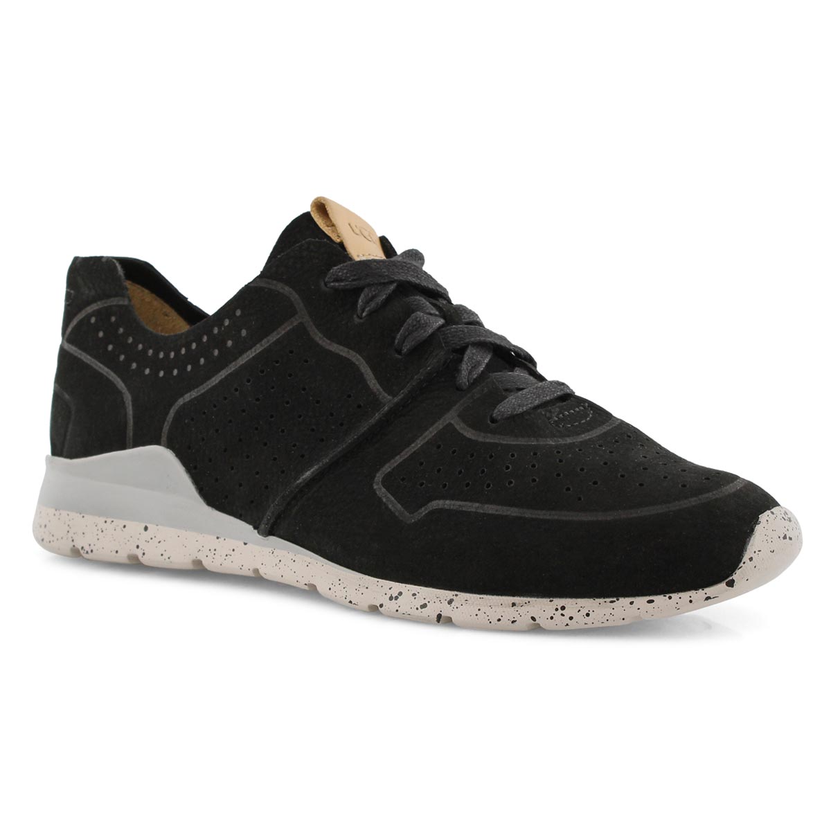Lds Tye black lace up casual sneaker