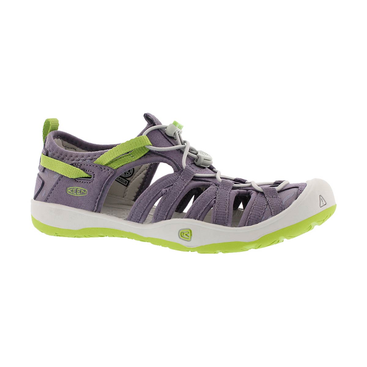 Grls Moxie purple/green fisherman sandal