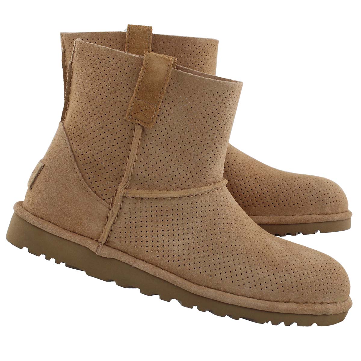 Lds Classic Unlined Mini Perf tawny boot
