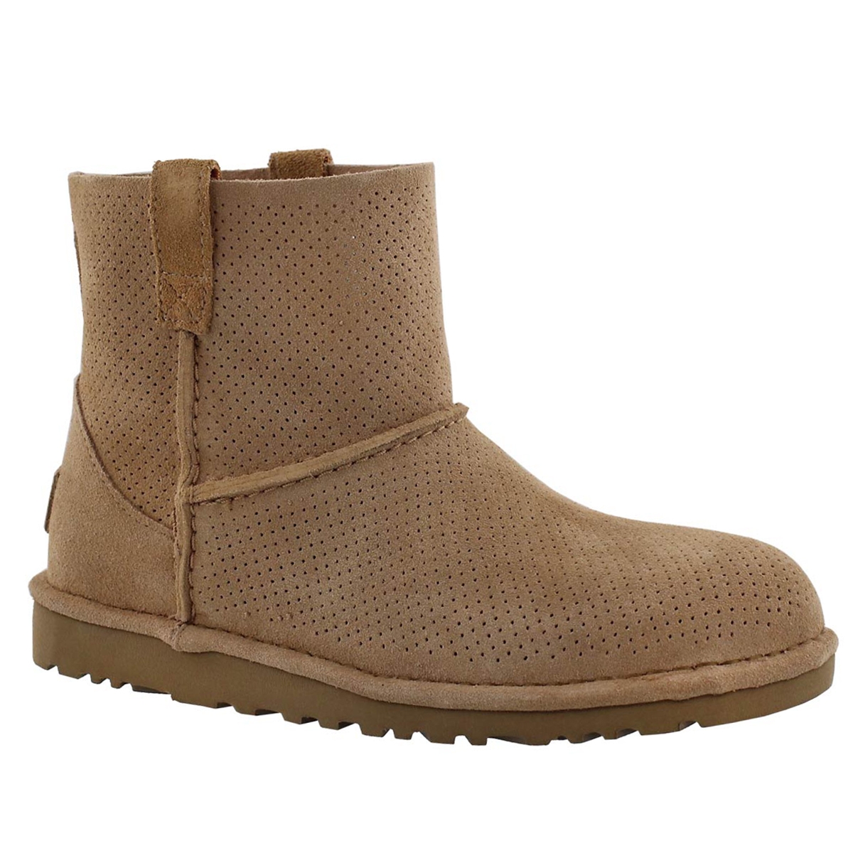 Lds Classic Unlined Mini Perf tawny boot