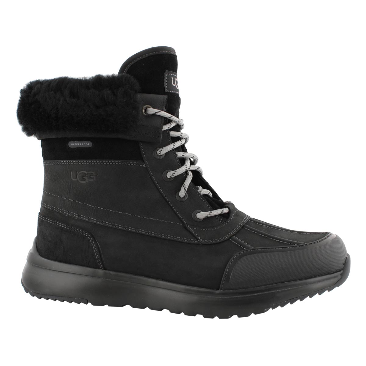 Mns Eliasson blk/blk lace up winter boot