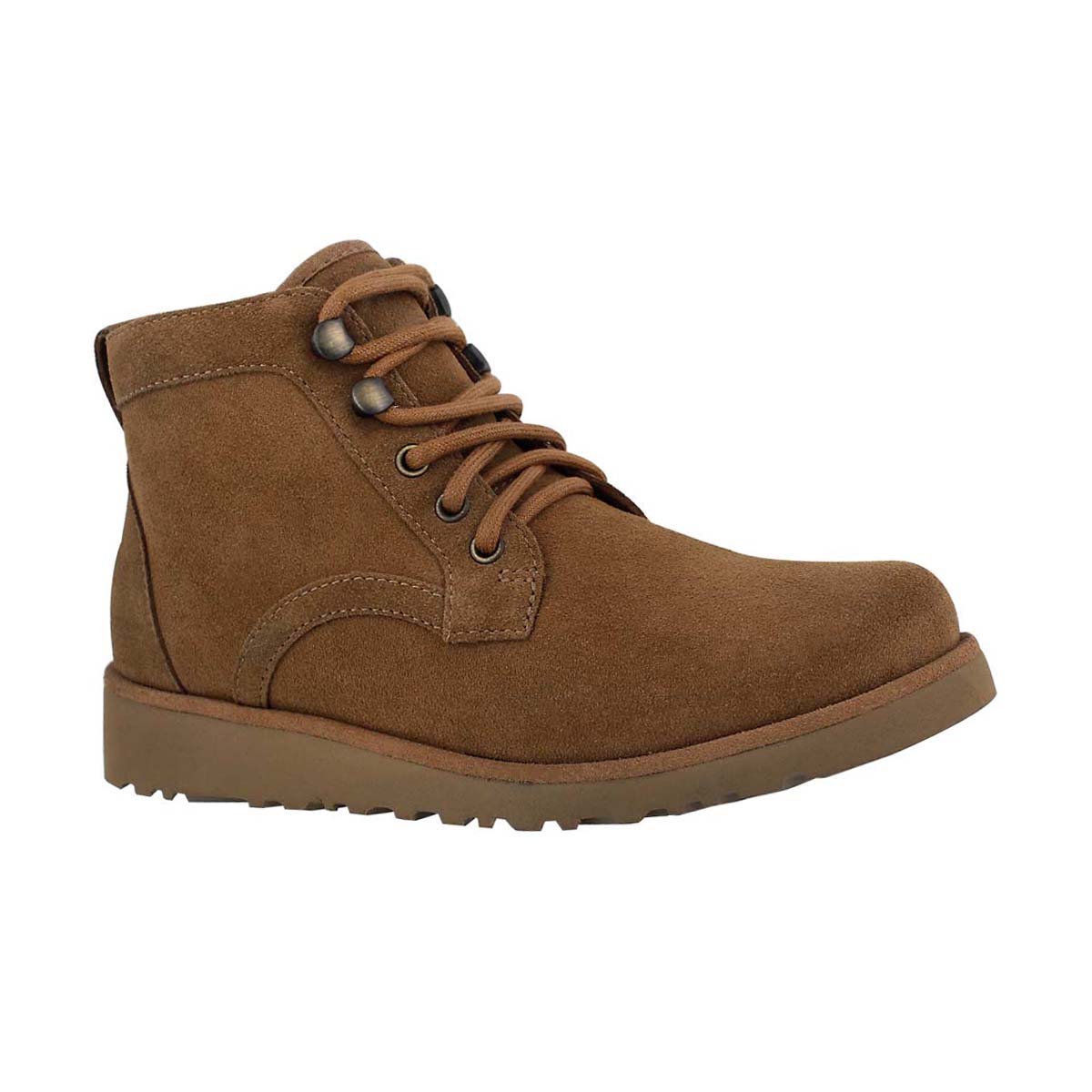 Girls' BANAN chestnut lace up ankle boots
