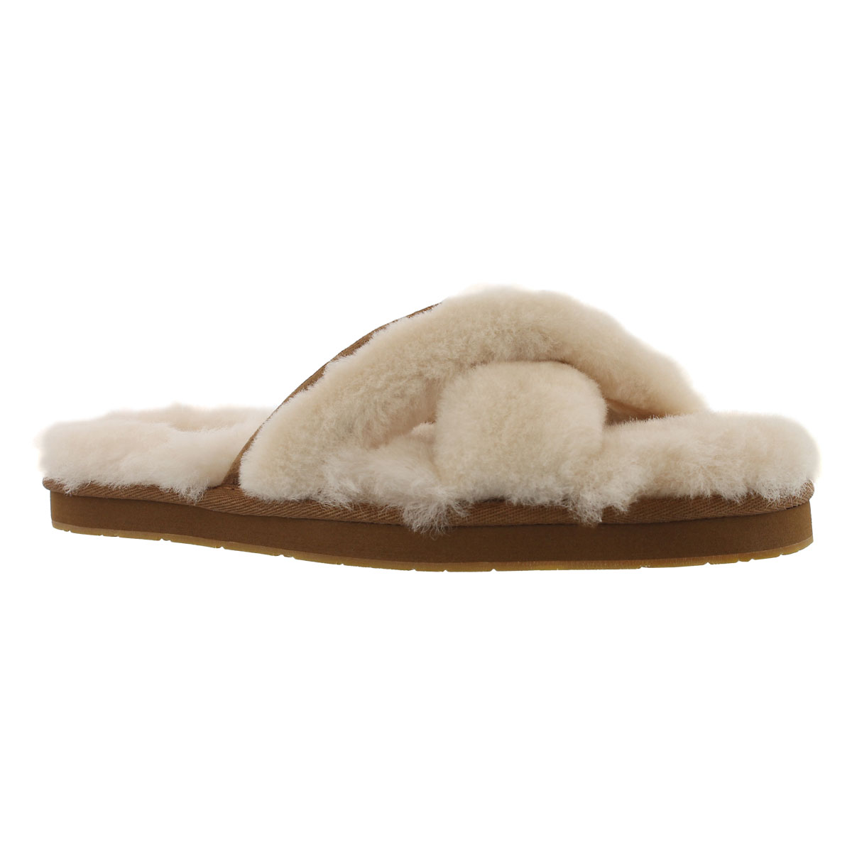 Women's ABELA natural sheepskin slippers