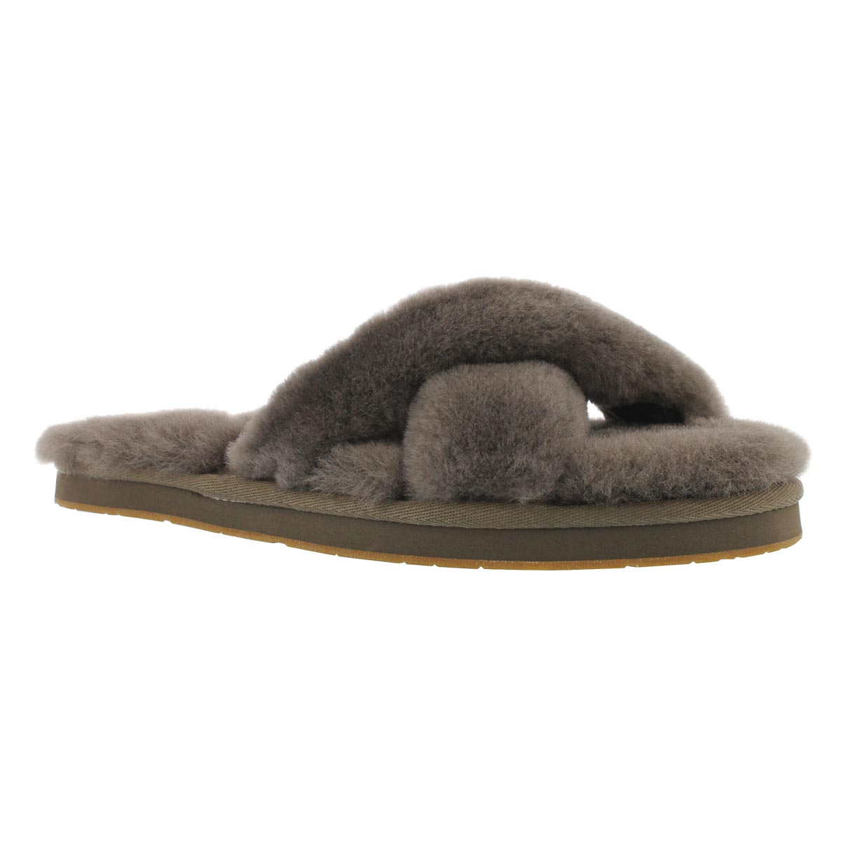 Women's ABELA slate sheepskin slippers