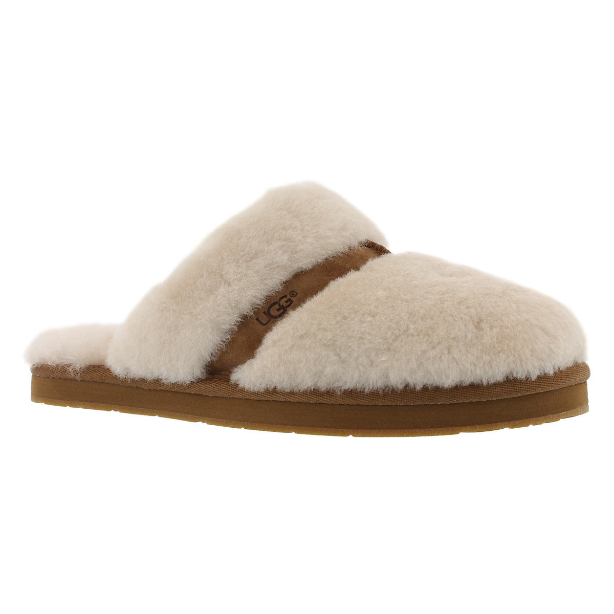 Lds Dalla natural sheepskin slipper