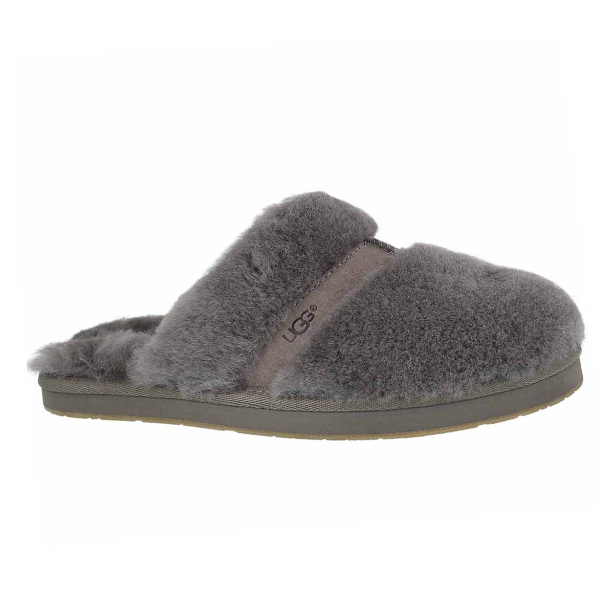 Lds Dalla slate sheepskin slipper