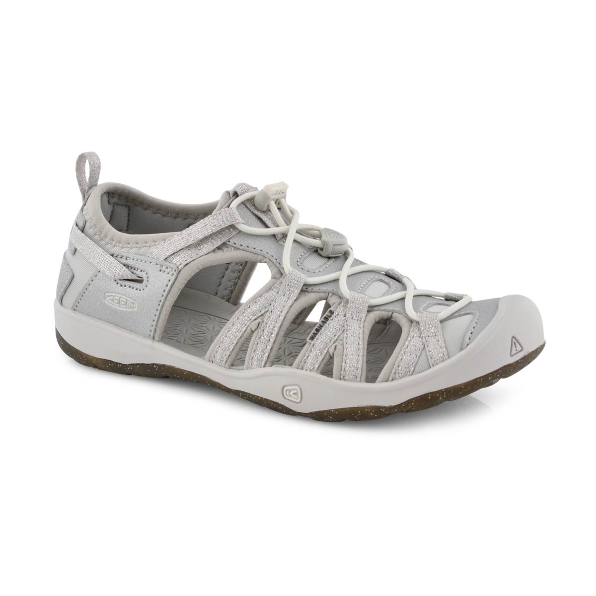 Grls Moxie silver sport sandal