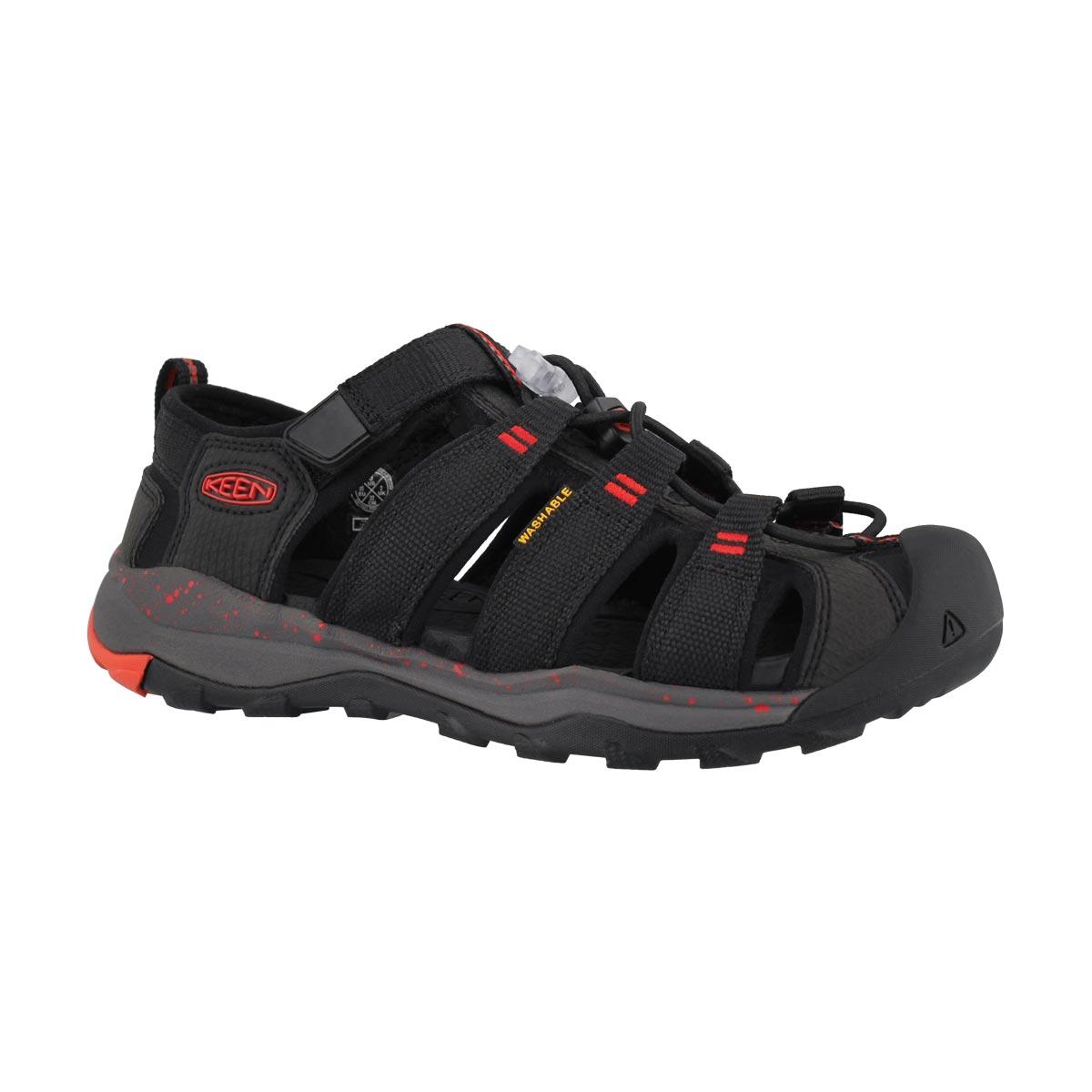 Boys' NEWPORT NEO H2 blk/firey red sandals