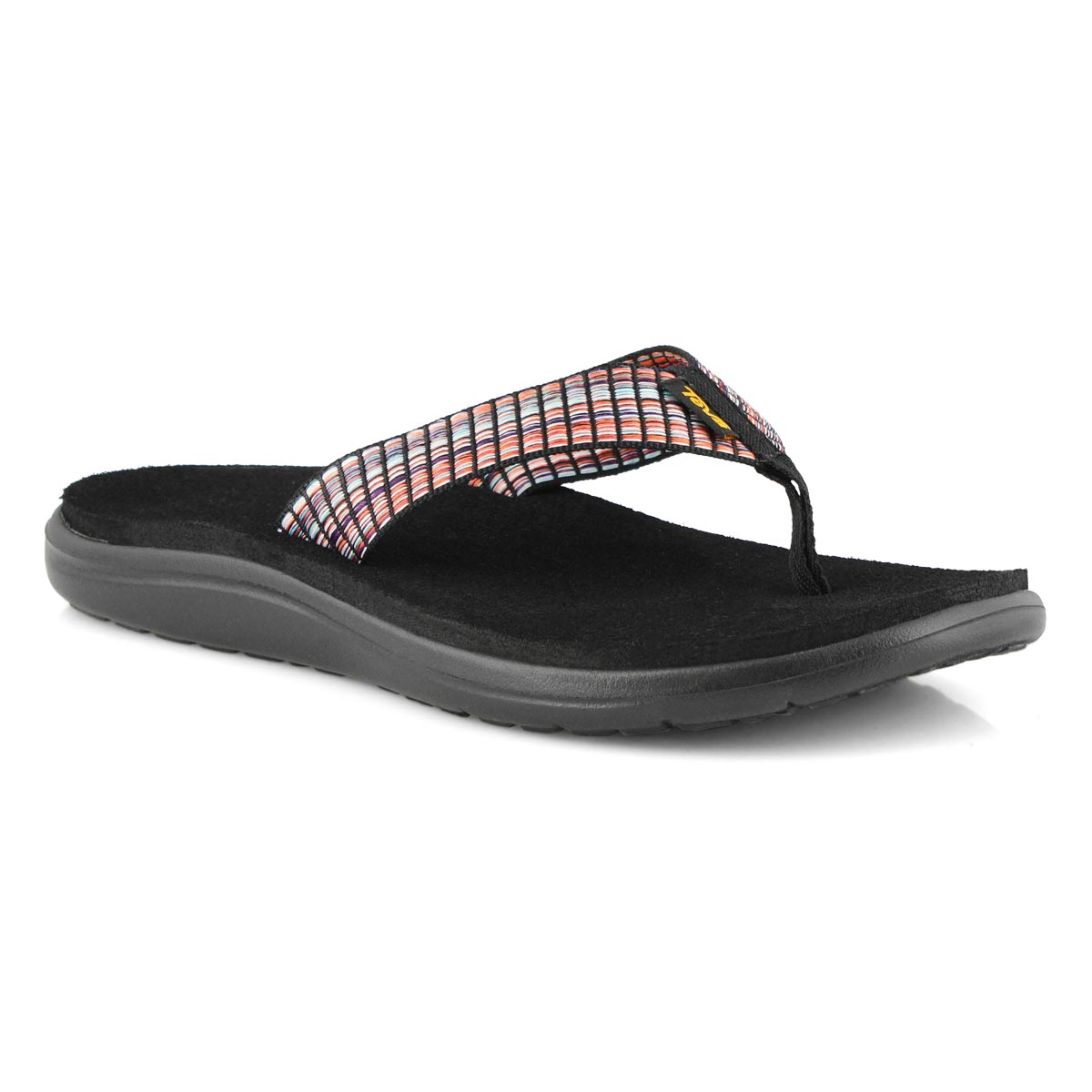 Lds Voya Flip multi/blk casual sandal