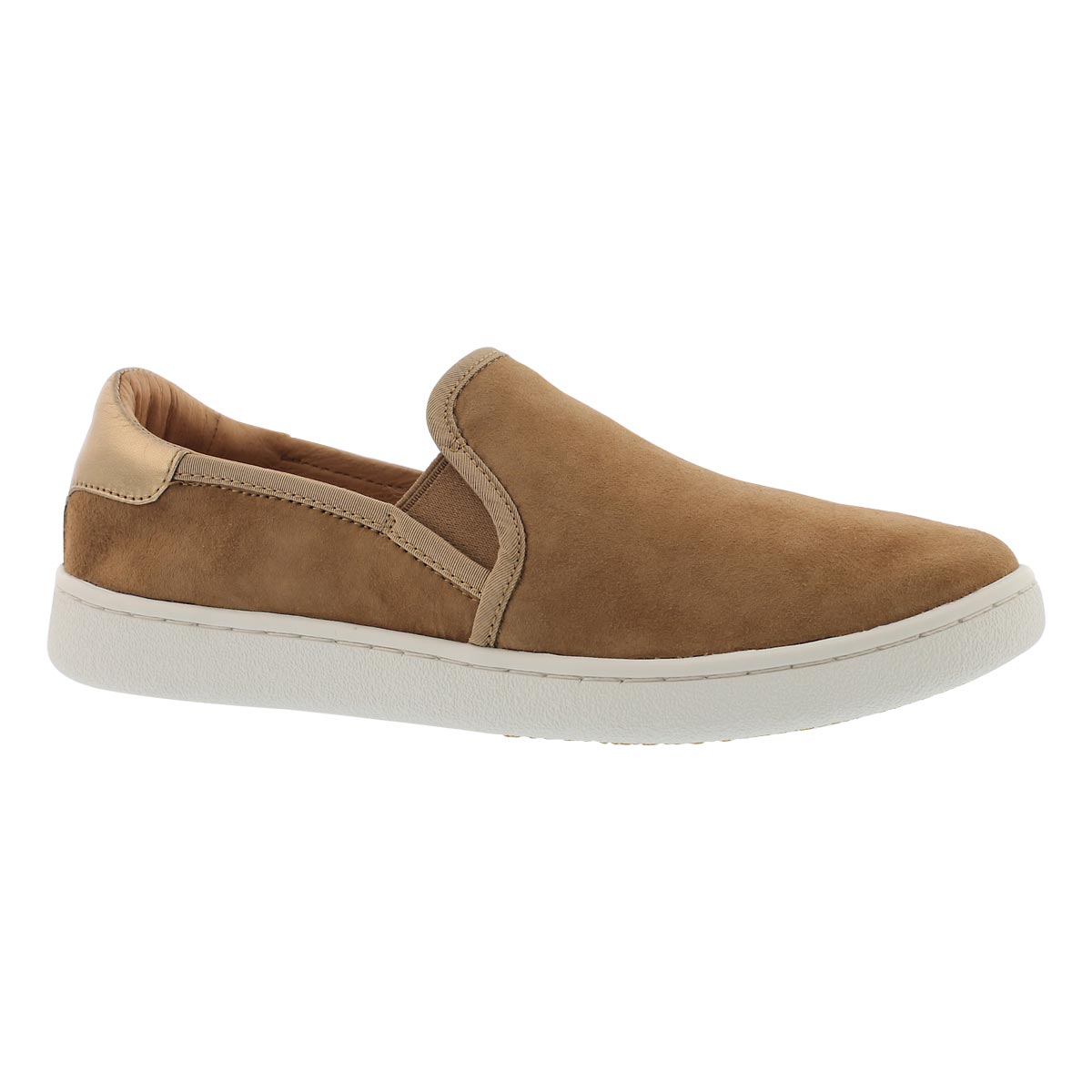 Lds Cas chestnut casual slip on shoe