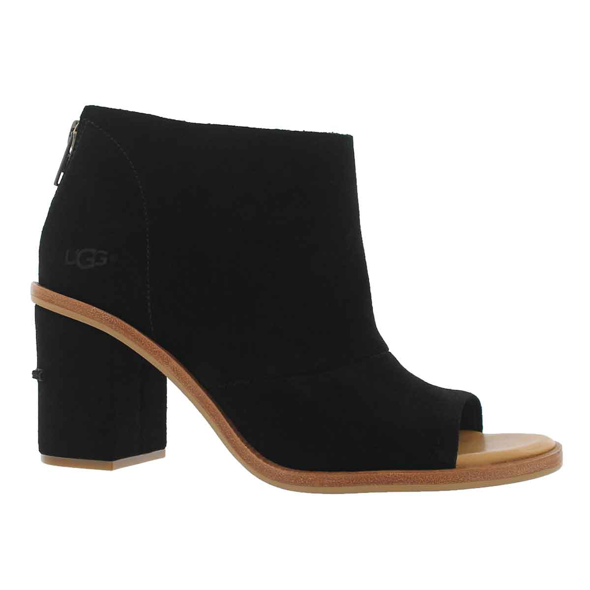 Women's GINGER black peep toe dress heels