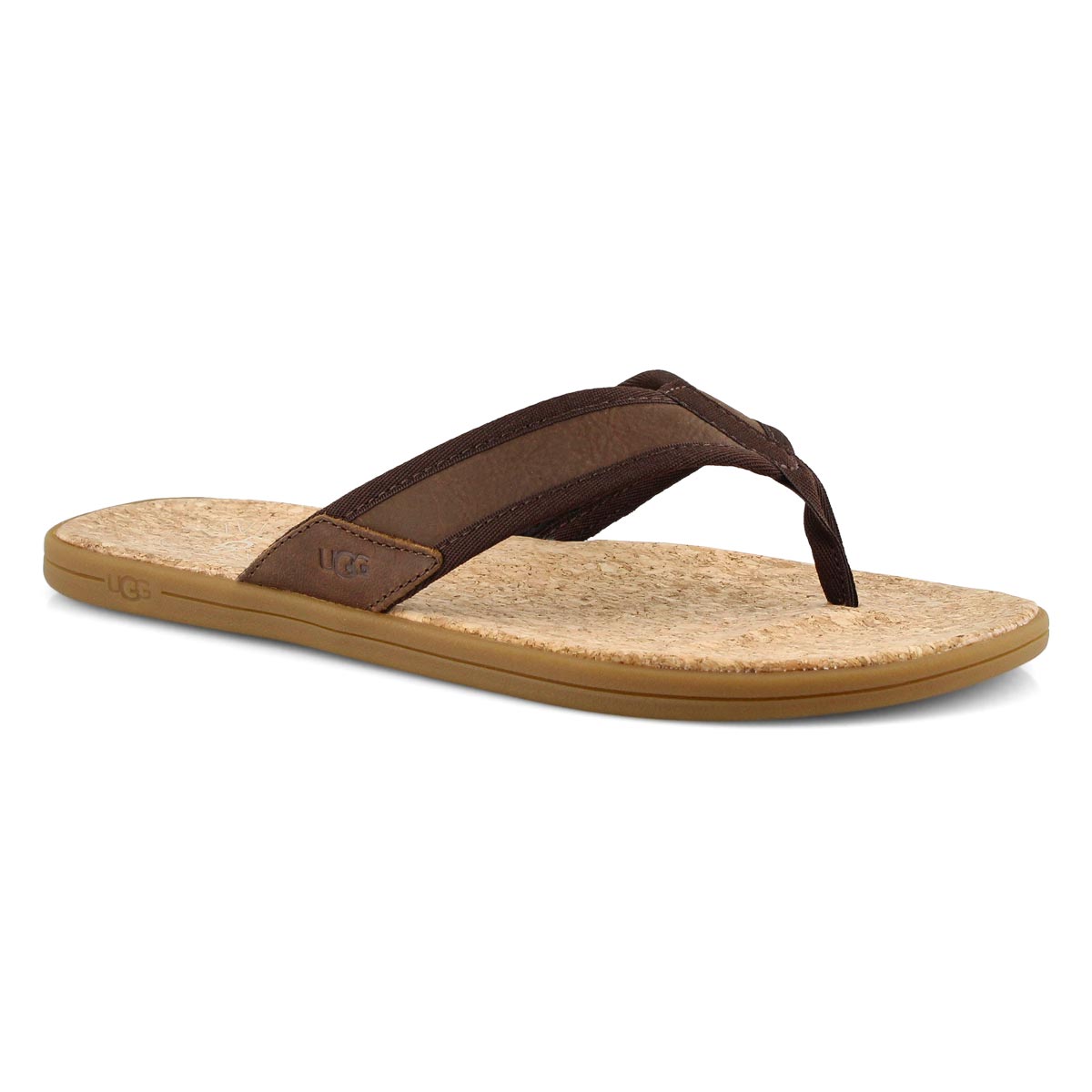 Sandale tong, Seaside Flip,brun,homme