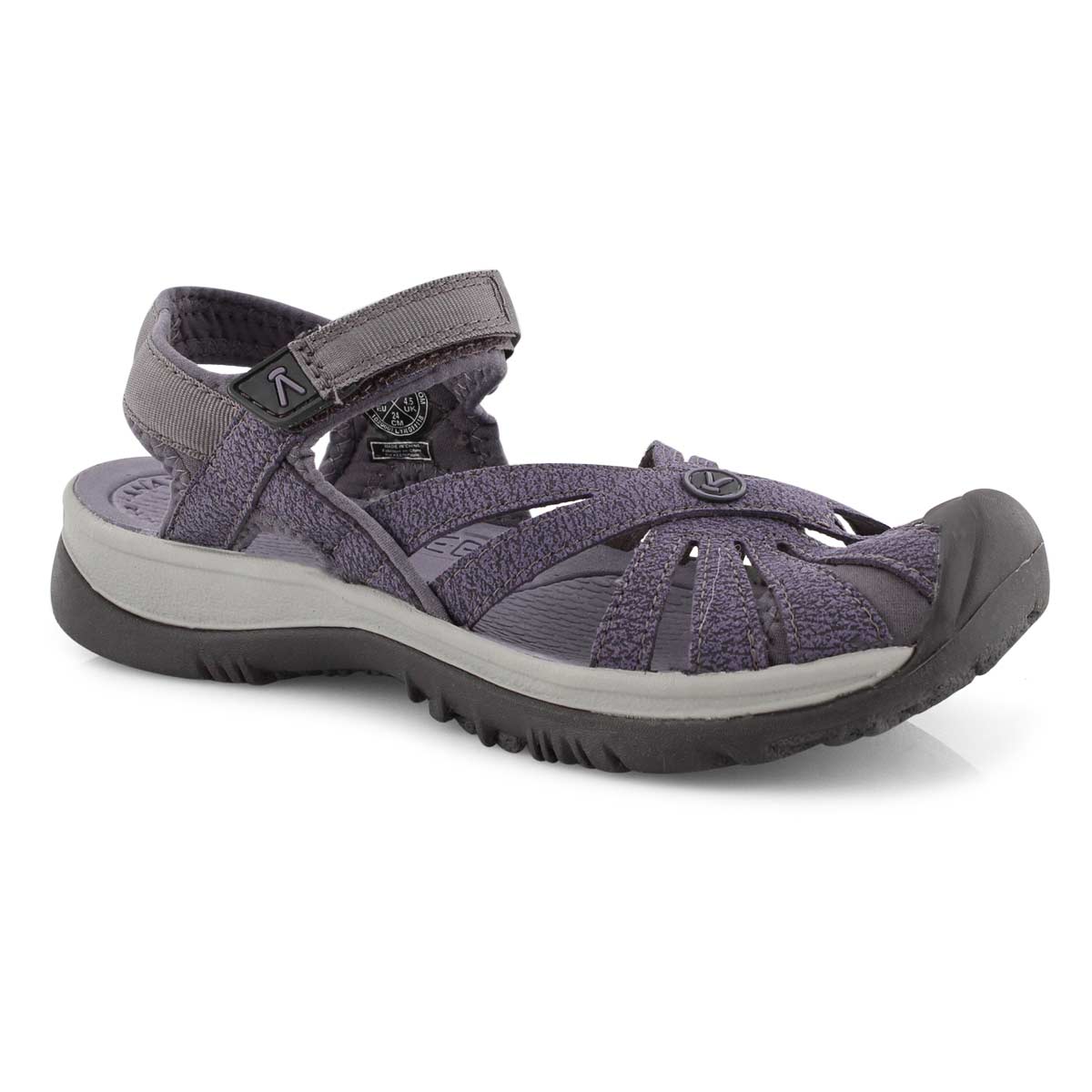 Lds Rose shark/lav gry sport sandal