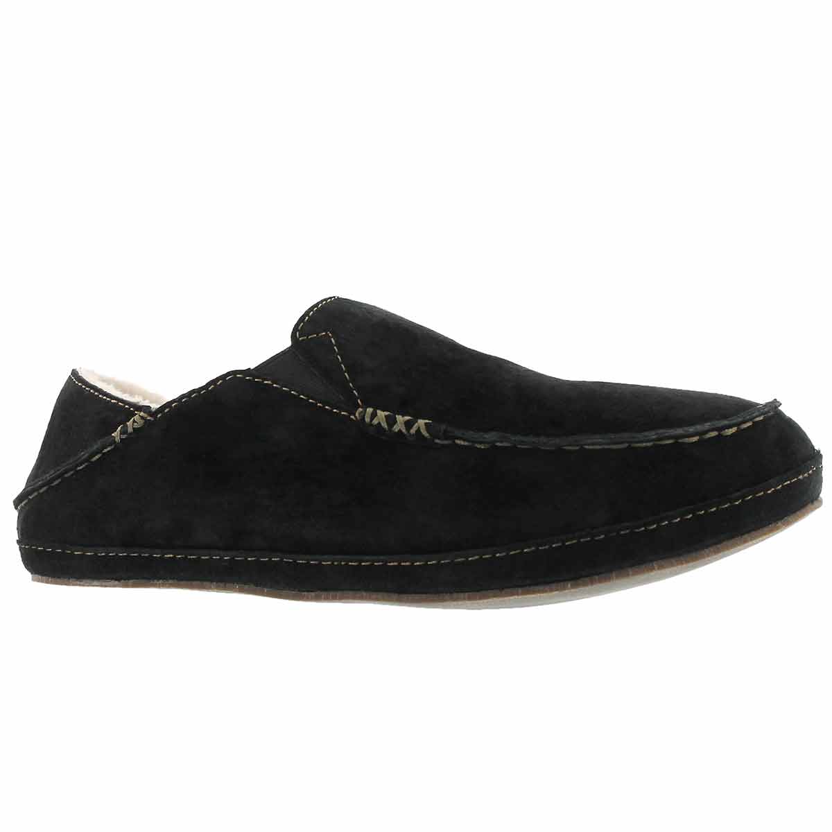 Men's MOLOA black drop in heel slippers