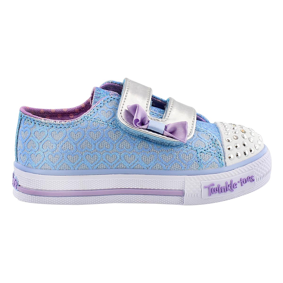 Inf Shuffles blu/ppl light up sneaker