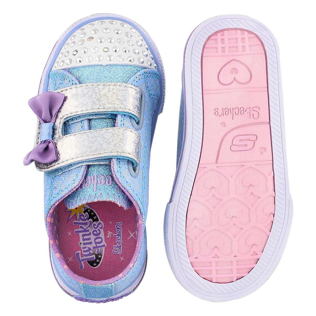 Inf Shuffles blu/ppl light up sneaker