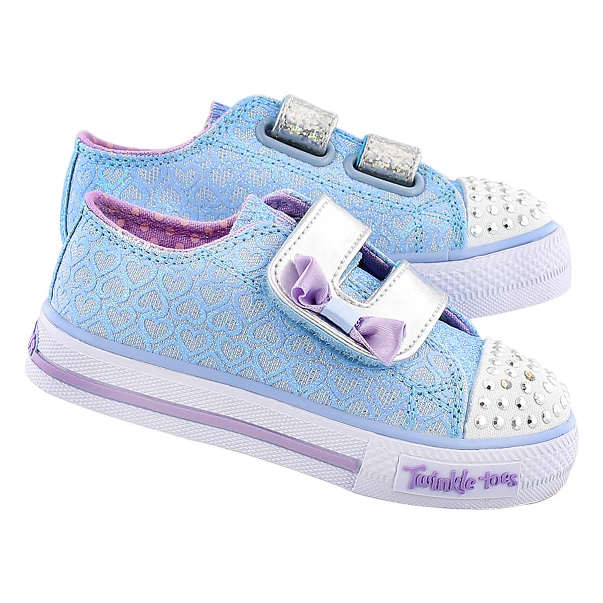Inf Shuffles blu/ppl light up sneaker