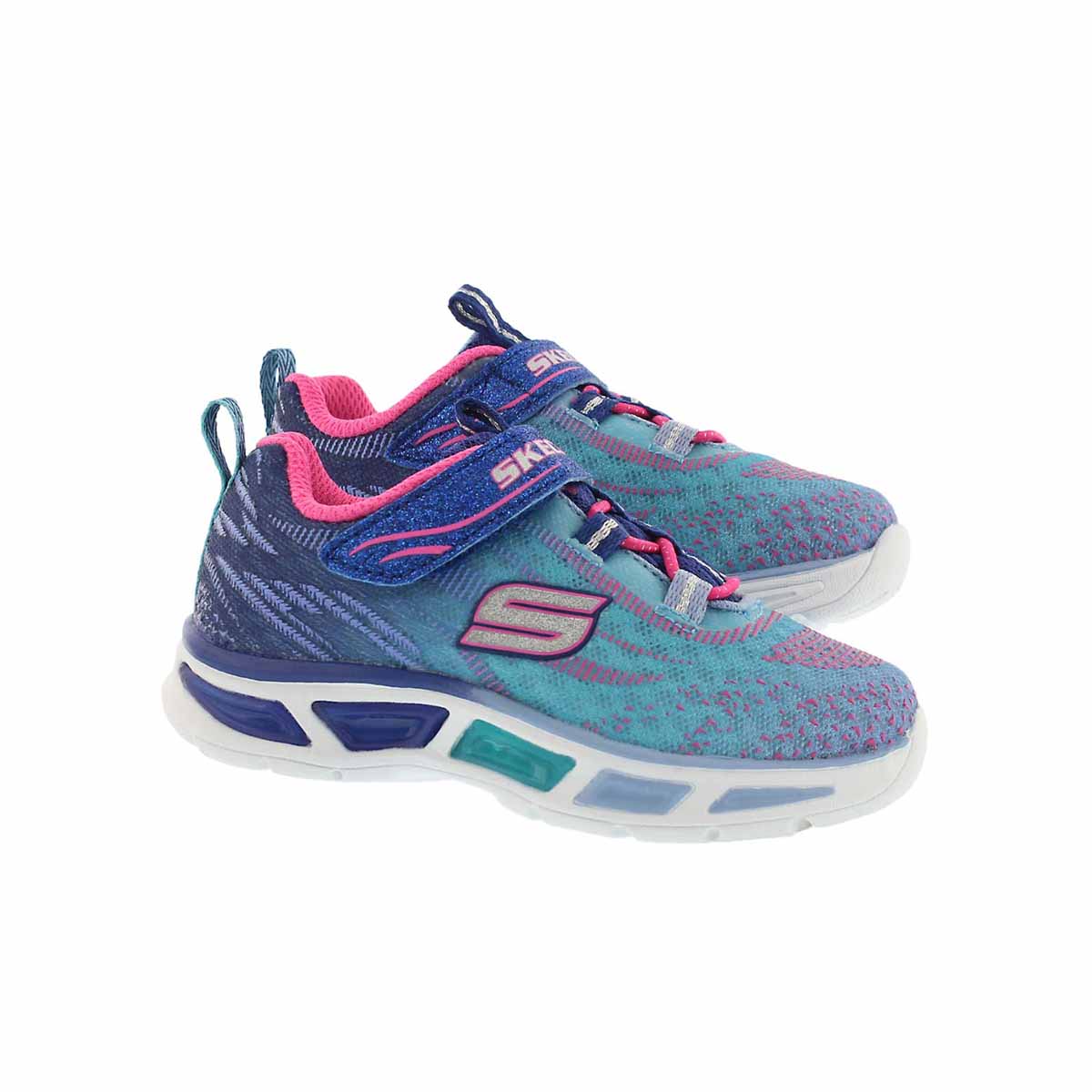 Infs-g Litebeams blk/pnk lightup snkr
