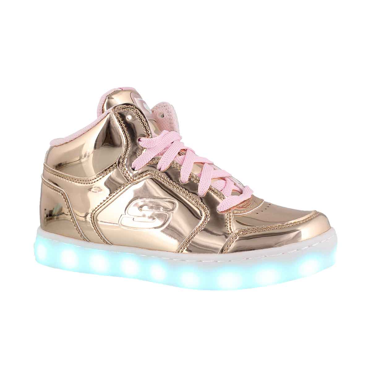 rose gold skechers energy lights