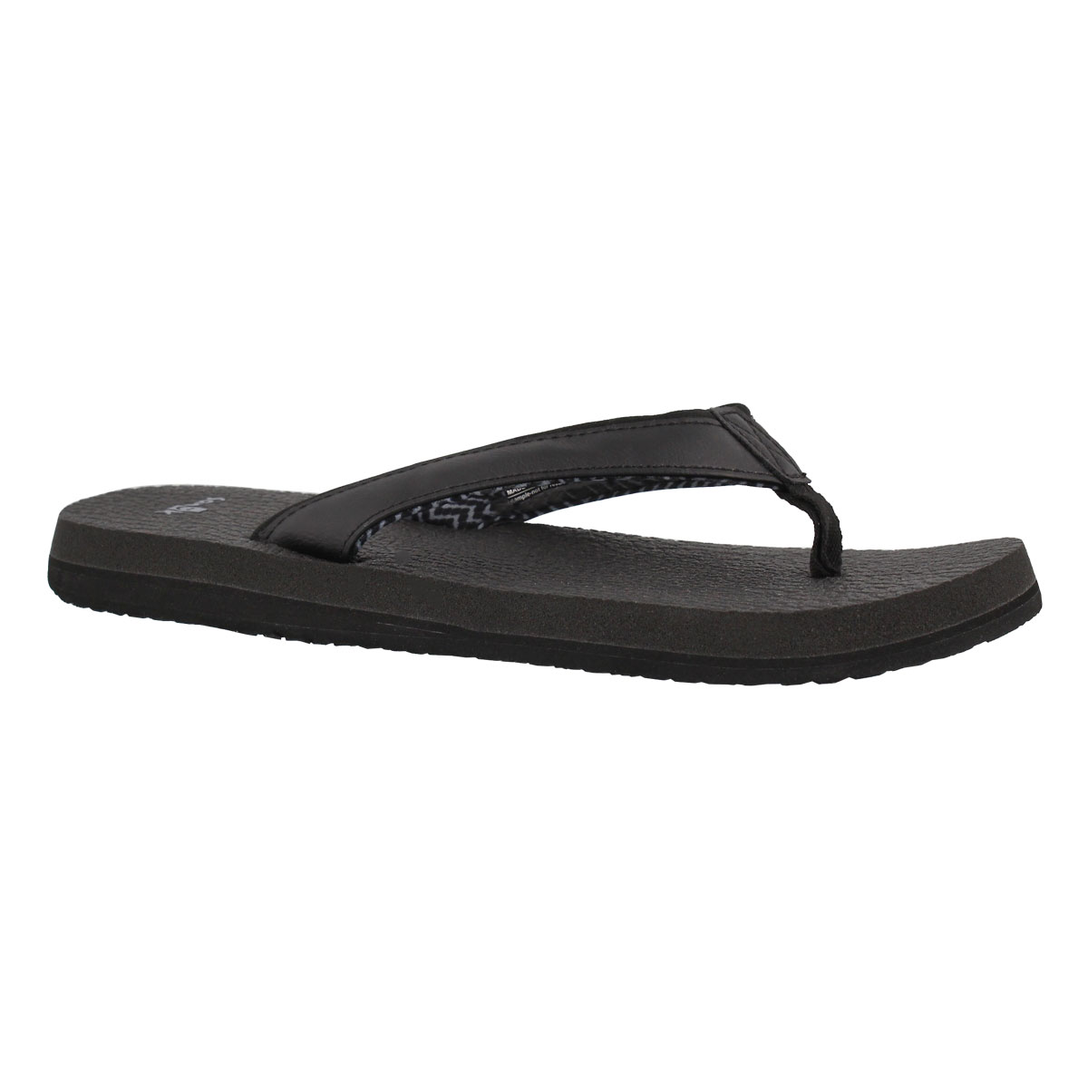 Women's YOGA MAT 2 black flip flops