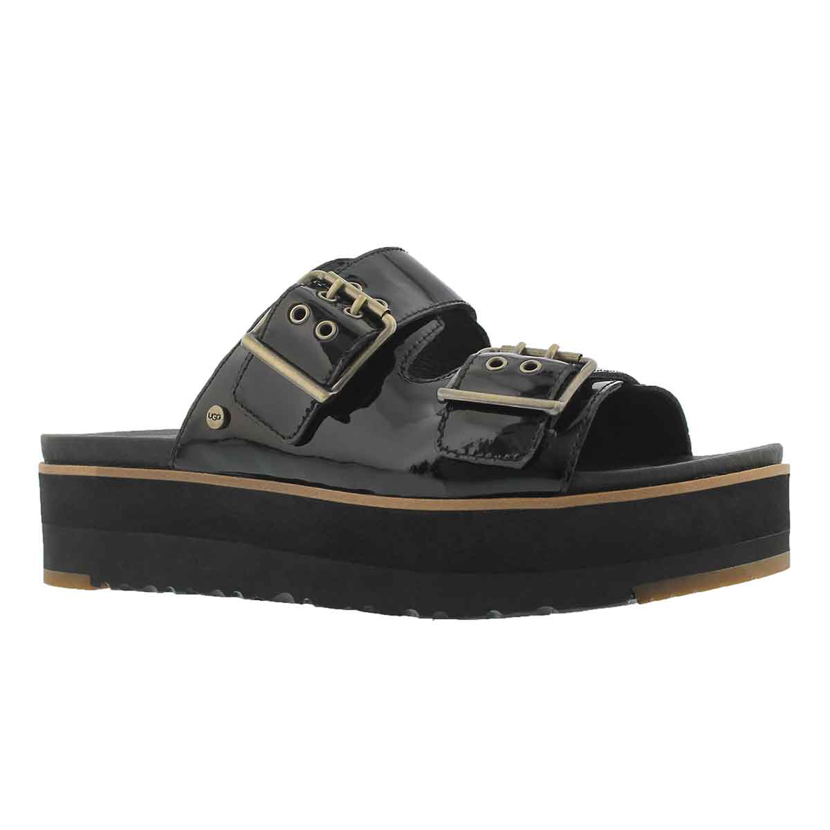 Women's CAMMIE black casual slide sandals