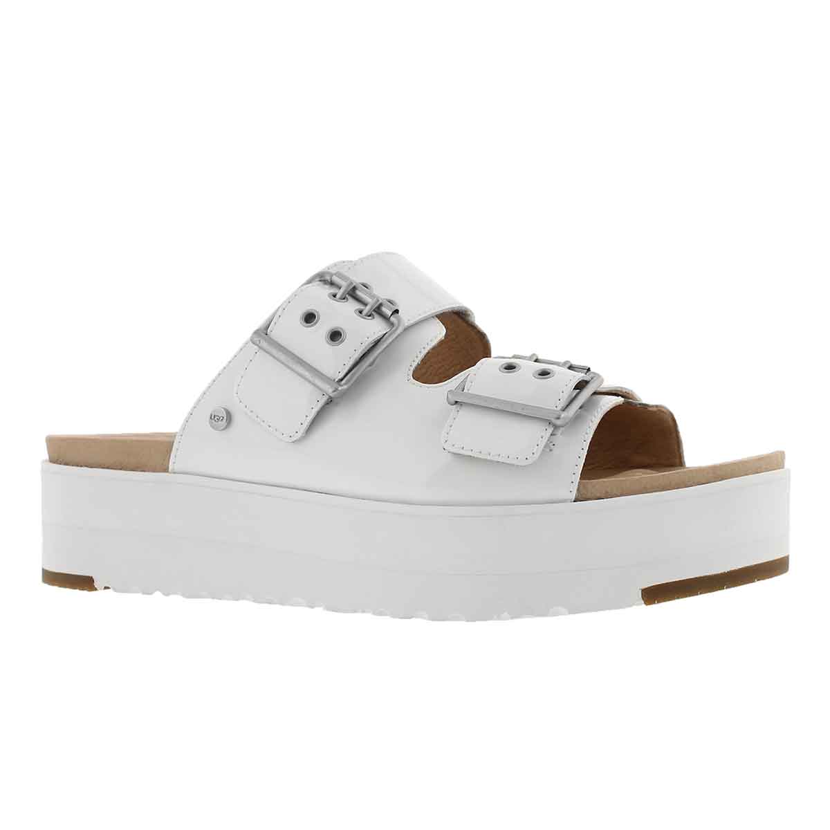 Women's CAMMIE white casual slide sandals