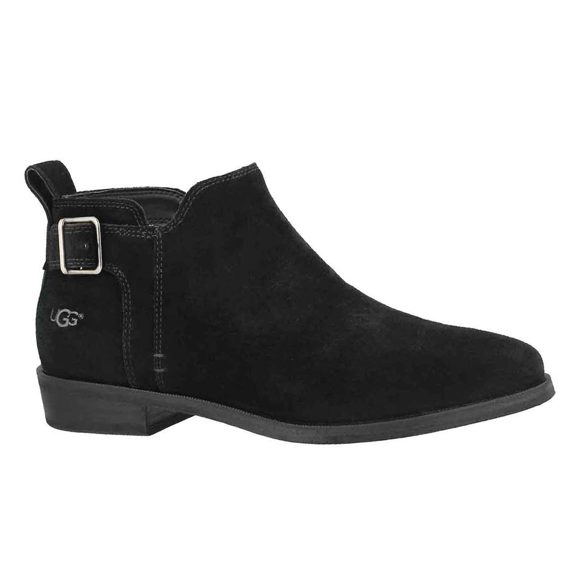 Women's KELSEA black slip on casual booties