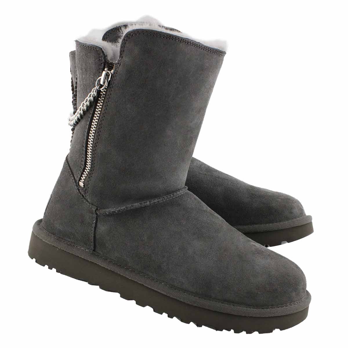 Lds Classic Short Sparkle Zip char boot