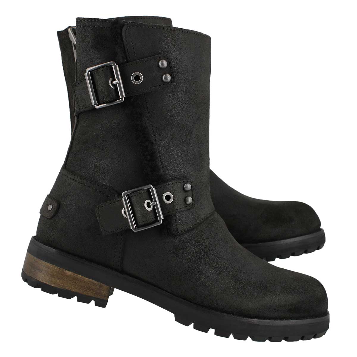 Lds Niels II black zip up ankle boot