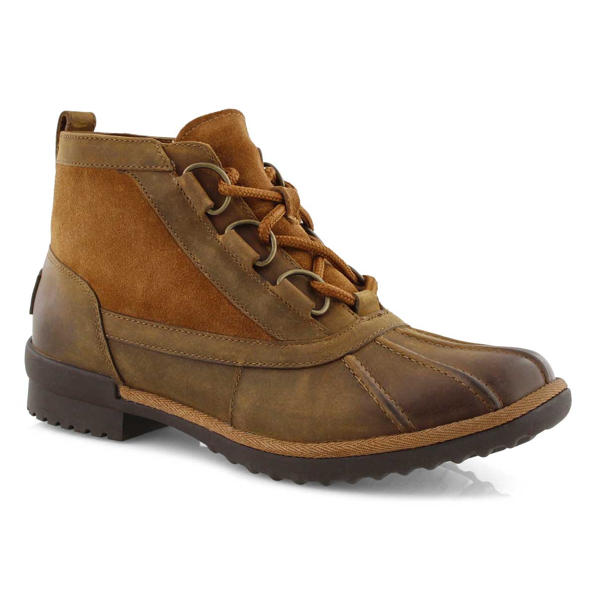 Lds Heather chestnut lace up wtpf duckie