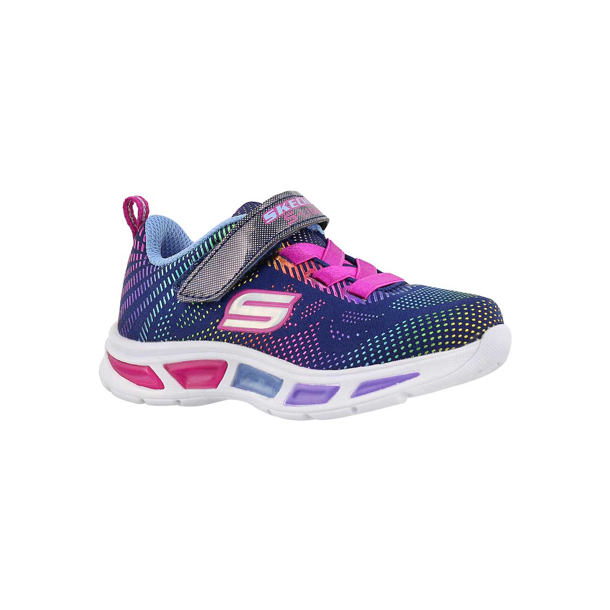 Infs-g Litebeams nvy/mlti lightup snkr