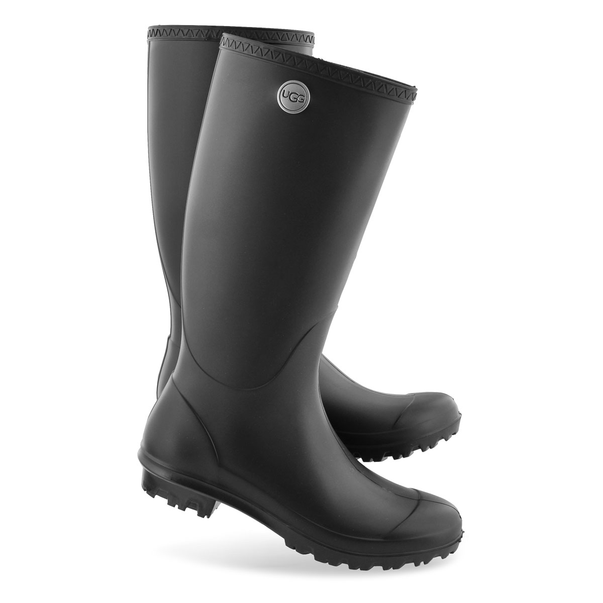 ugg matte black rain boots